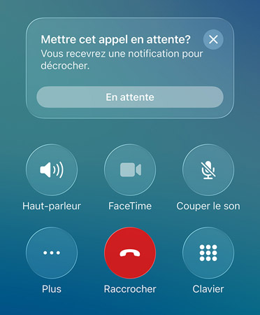 Fonctionnalité de reconnaissance des sons et des noms en cours d’utilisation, identifiant un son