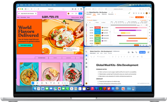 MacBook Air mitme avatud rakendusega