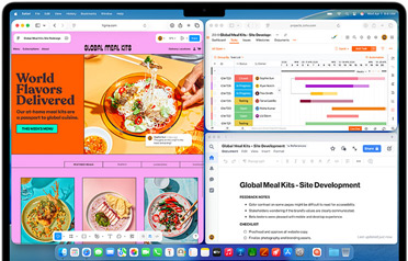 MacBook Air met meerdere geopende apps