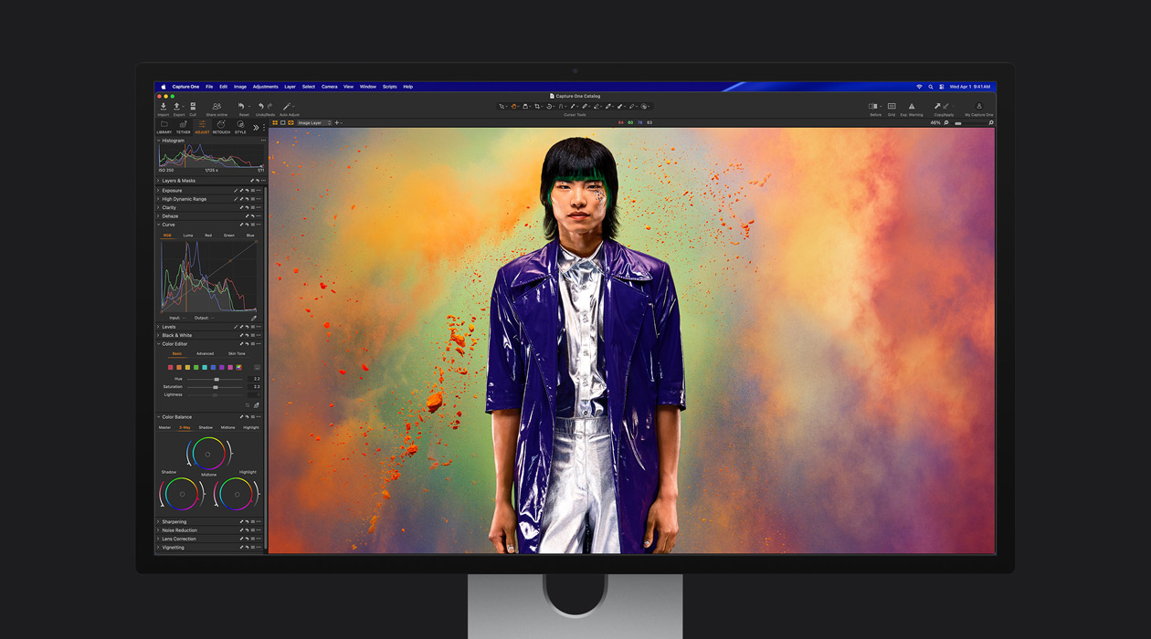 Un fichier image avec plusieurs options d’affichage dans le menu de gauche
