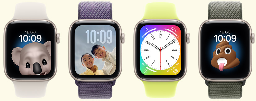 楽しくて面白い文字盤、ケースとバンドのカラーのコーディネート