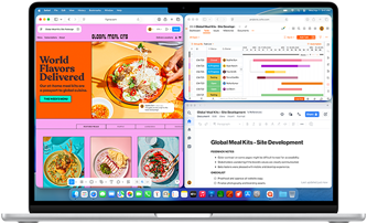 MacBook Air, na ktorom je otvorených viacero apiek
