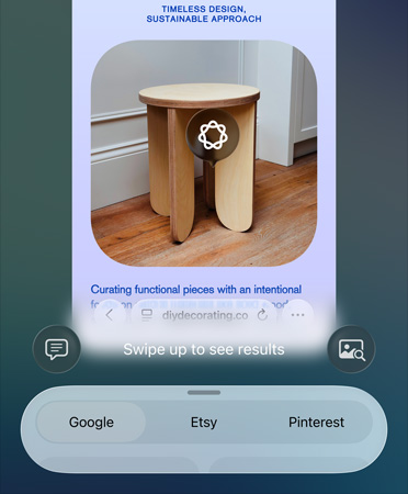 De feature Visuele AI wordt gebruikt