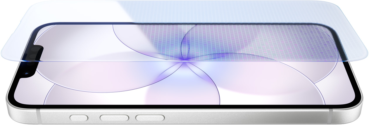 iPhone 17e, front exterior with Ceramic Shield 2, side exterior, white colour, buttons: Action, volume