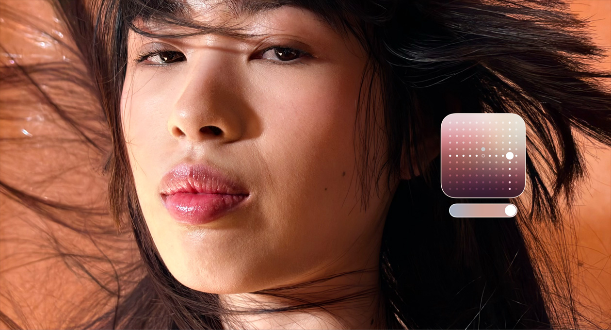 Foto di una persona scattata con la funzione stili fotografici