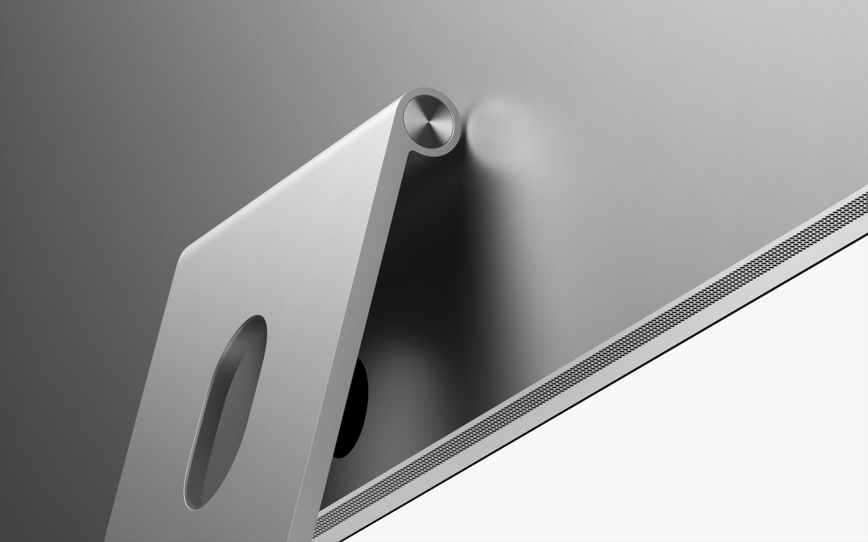 Studio Display на підставці з регулюванням нахилу, вид ззаду{